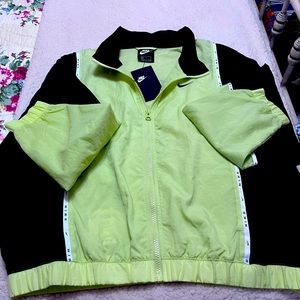 New vintage look Nike jacket  black and green color